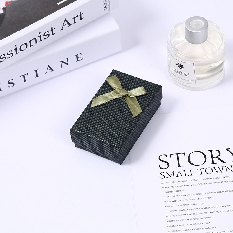 Jewelry Box Manufacturer - OEM 8*5*3cm Colorful Bow Sponge Packing Box