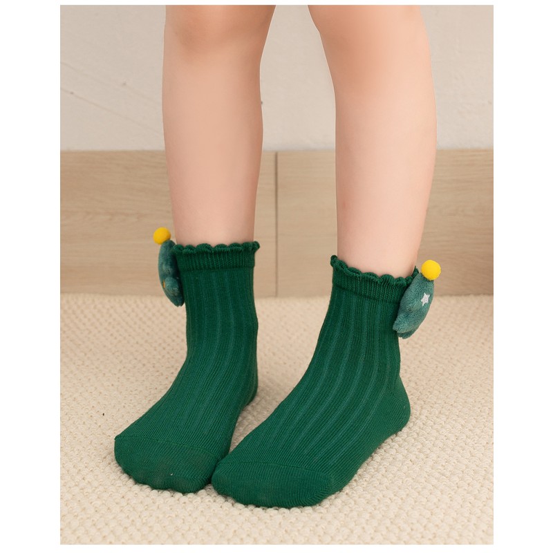 Christmas Socks Manufacturer - OEM Children's Bow Deer Cartoon Baby Socks