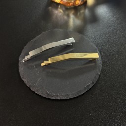 Hairpin Manufacturer - OEM Simple Gold Silver Metal Alloy Hair Clip