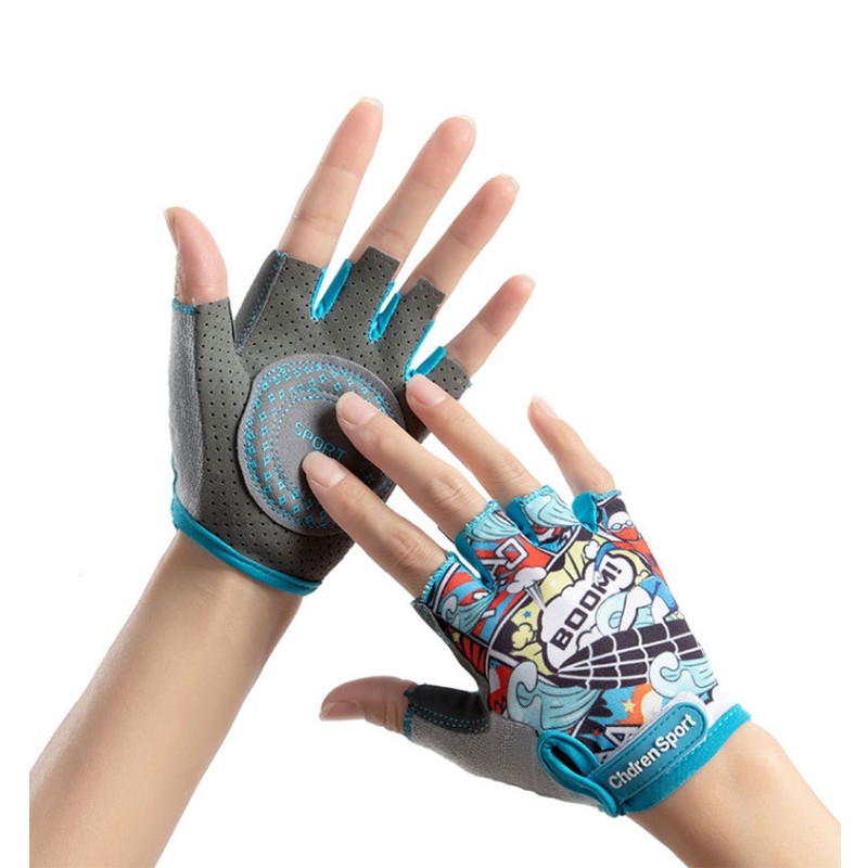 Children Gloves Manufacturer - OEM Half-finger Sports Riding Anti-slip