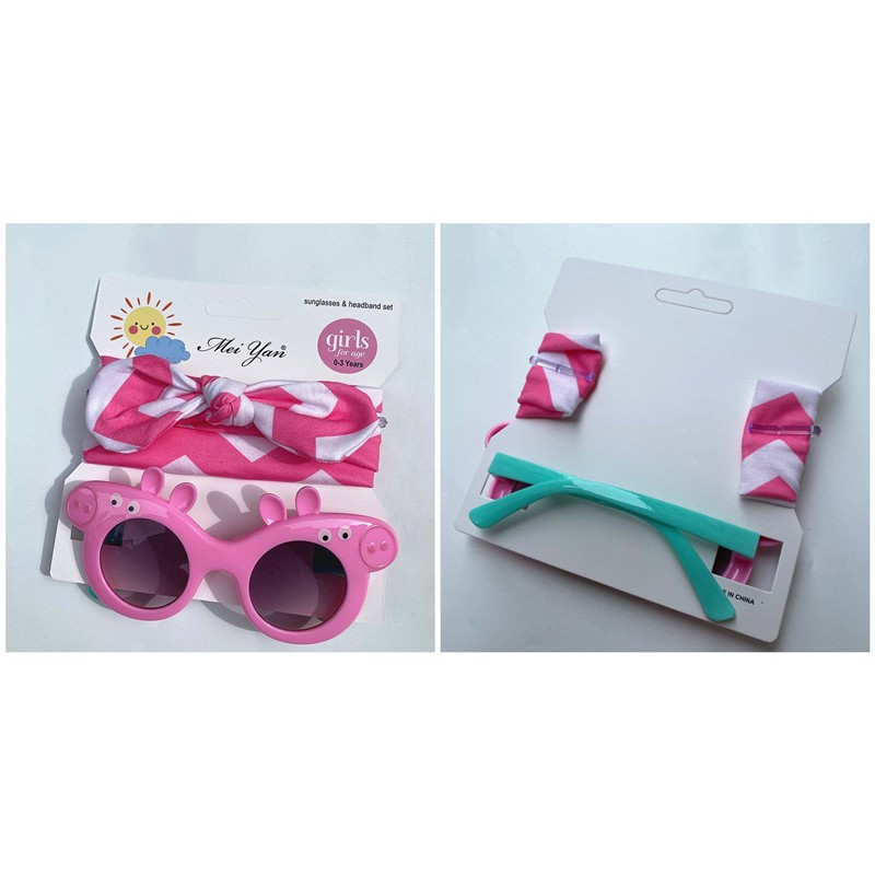 Children Sunglasses Manufacturer - OEM Two-piece UV Sunglasses Headband Set