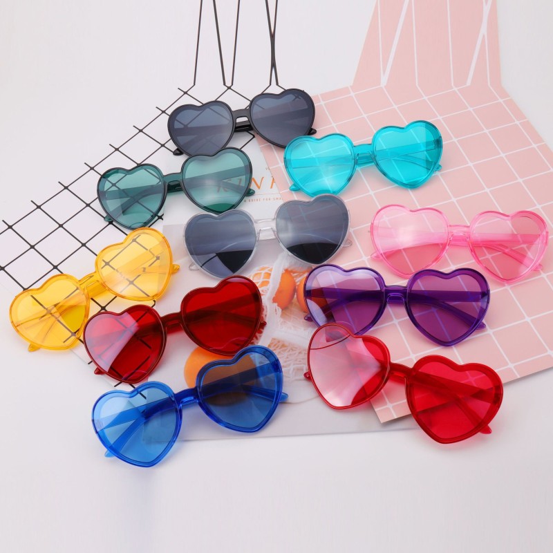 Candy Sunglasses Manufacturer - OEM 21 Colors Dazzle Love Fashion Glasses