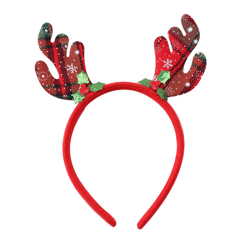 Christmas Hair Band Factory - OEM Santa Snowman Antlers Party Hair Accessories