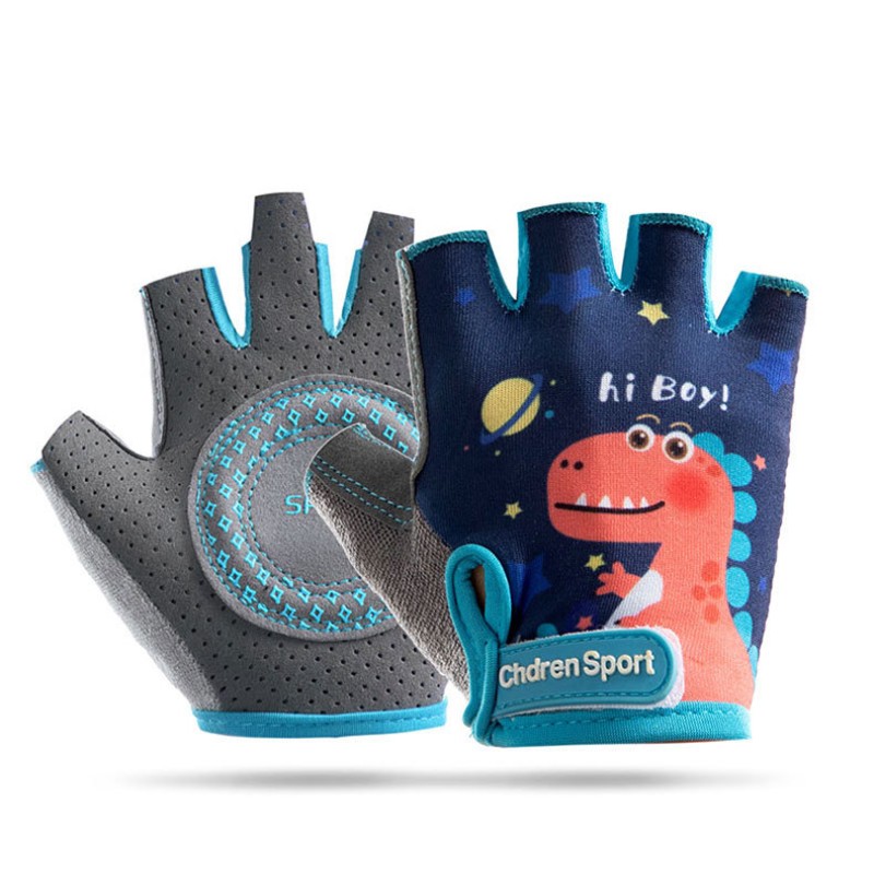 Children Gloves Manufacturer - OEM Half-finger Sports Riding Anti-slip