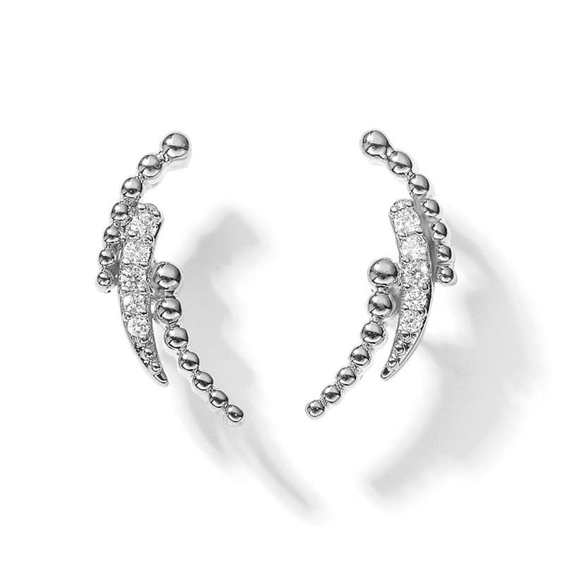 Stud Earrings Factory - OEM Gold Plated Pearl Diamond Earrings for Gifts