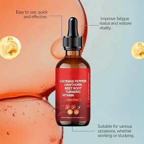 Vascu Flow Liquid Drops Manufacturer - Cayenne Pepper Turmeric for Vascular Wellness