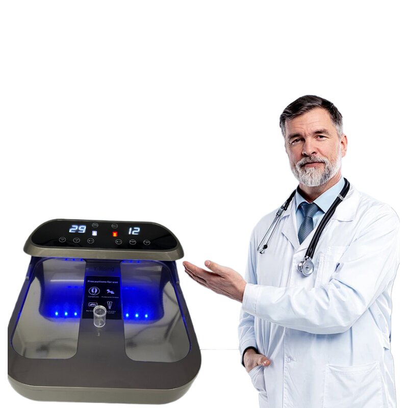 PEMF Terahertz Therapy Device Manufacturer - Y-Rising YR-P08 Stainless Steel Remote Control Foot Spa