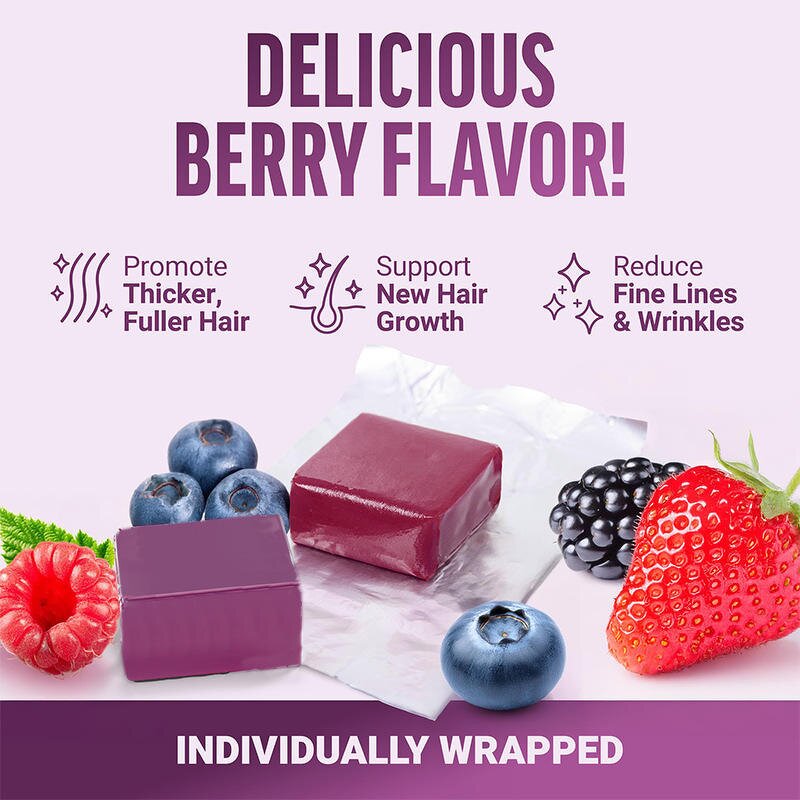 Hair Growth Vitamins Gummies Manufacturer - Factory Supplied Food Grade for Women Biotin Supplement