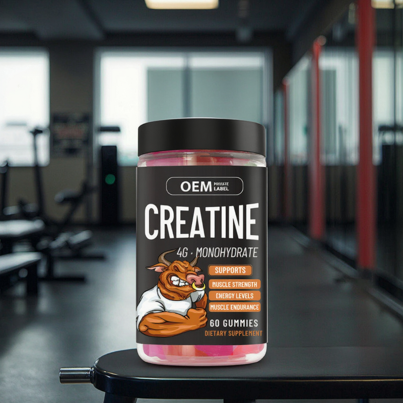 Creatine Monohydrate Gummies Manufacturer - OEM Food-Grade Vitamin-Infused for Muscle Gain