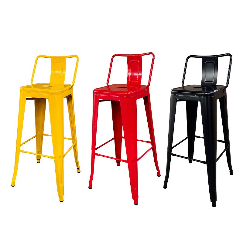 Bar Stool Manufacturer - Modern Minimalist Stackable Iron Chair for Café Lounge