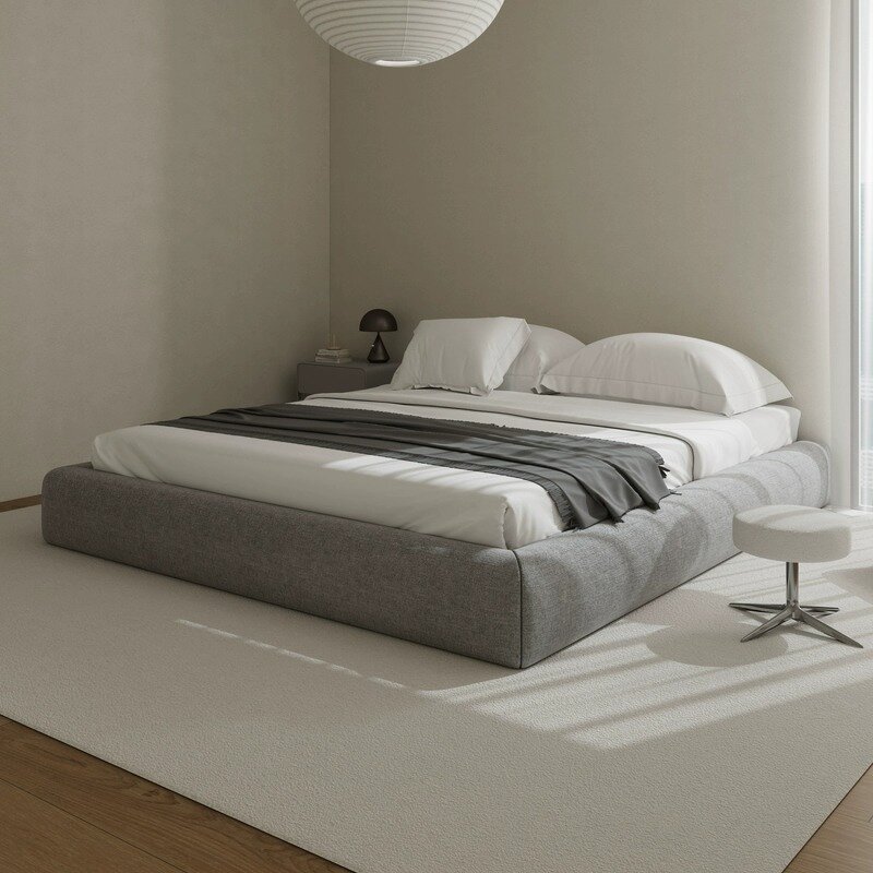 Modern Wood Double Bed Manufacturer - European Style Luxury Floor Bedroom Furniture