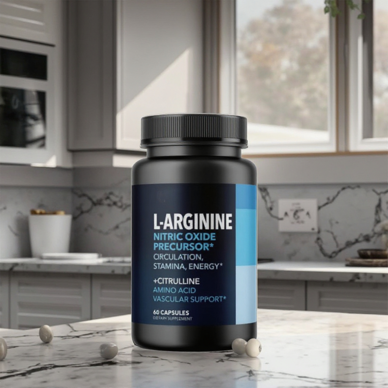 L-Arginine Capsules Manufacturer - 600mg Extra Strength, Food Grade Dietary Supplement