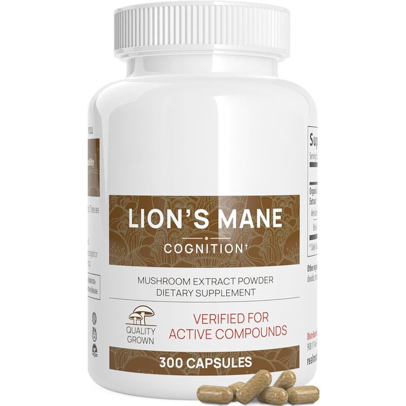 Vegan Lion's Mane Mushroom Extract Capsules Manufacturer - Solvent Extracted, 120 or 300 Count