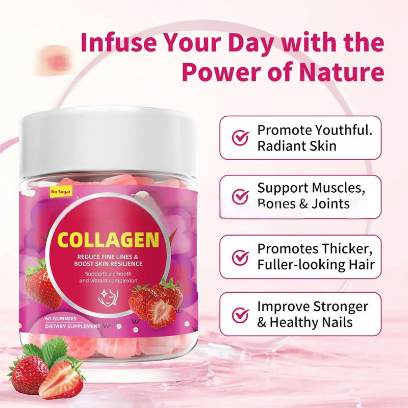 Collagen Gummies Manufacturer - Private Label & 60 Gummies for Daily Skin Care