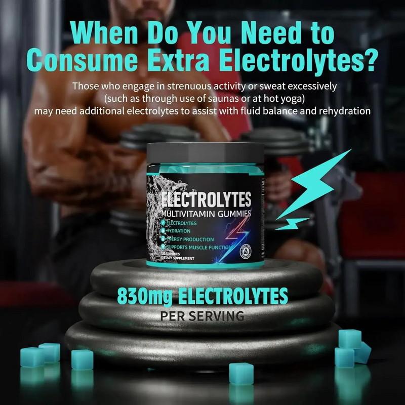 Electrolytes Multivitamin Gummies Manufacturer - Private Label, 120 Gummies for Energy