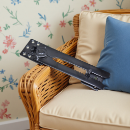 Sofa Connector Factory - OEM 230mm Matt Black Metal Interlocking Fasteners