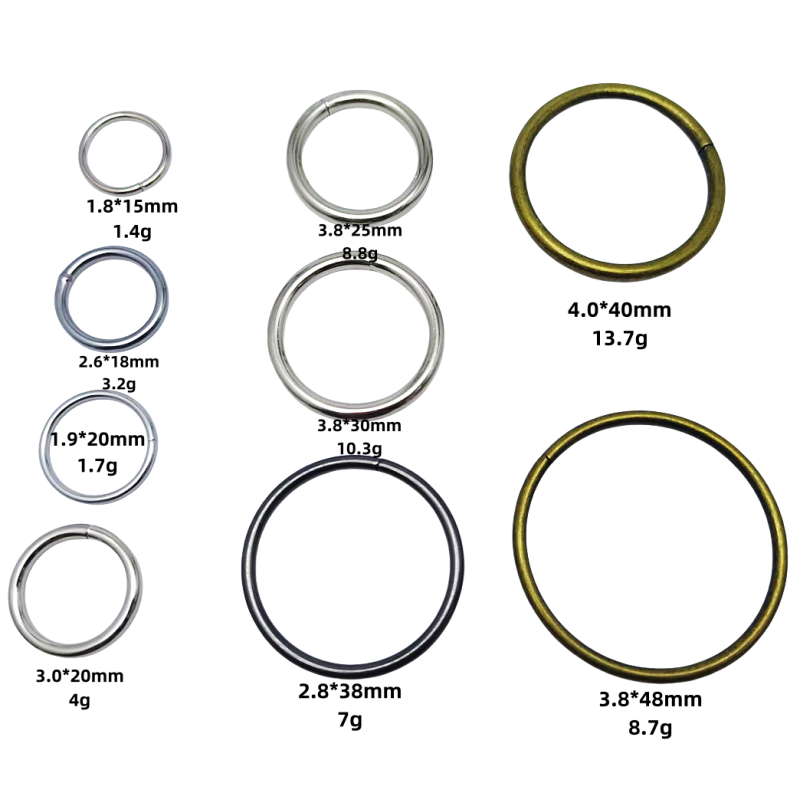 Welded O Ring Manufacturer - OEM Strong Nickel Plated 1 Inch Iron Buckle