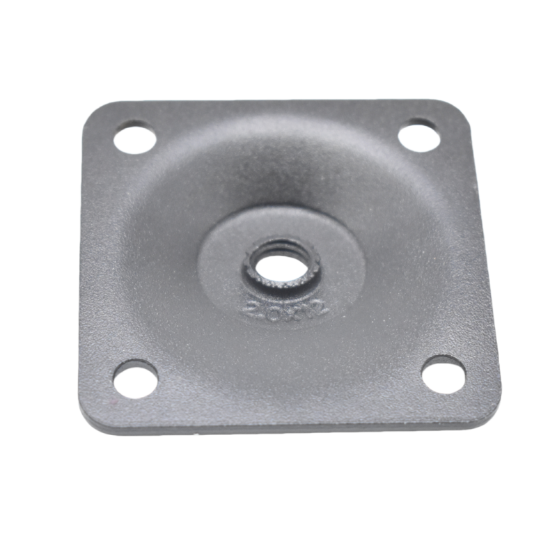 Mounting Plates Factory - OEM Fixed Matt Black 50mm Metal Leg Plates