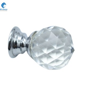 Glass Knobs Manufacturer - OEM 30mm Crystal Round Glass Ball Door Knobs