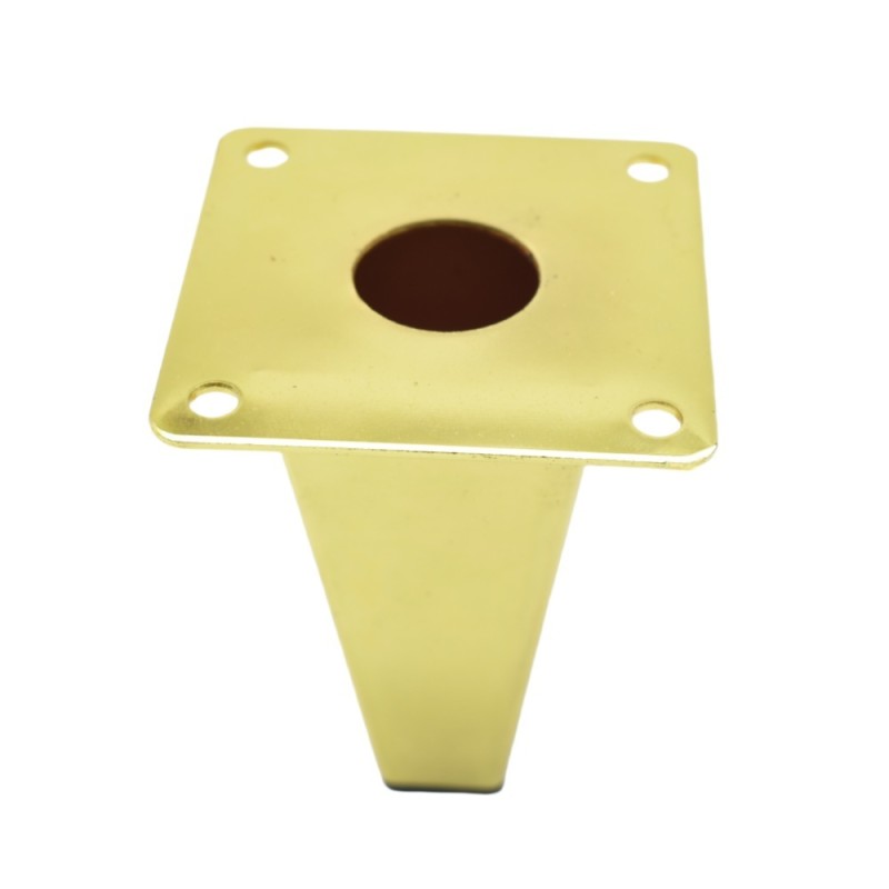 Bench Legs Manufacturer - OEM 100mm Gold Square Metal Small Table Legs