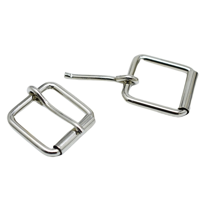 Roller Buckle Manufacturer - OEM 1 Inch Iron Roller Belt Buckle Nickel