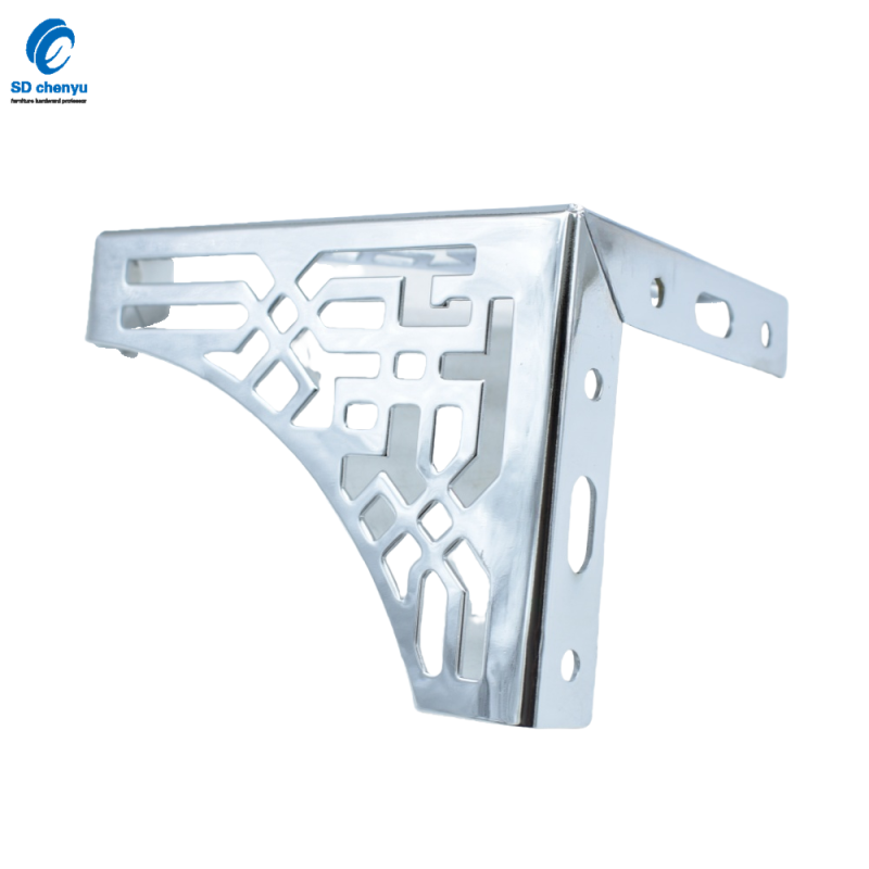 Table Legs Factory - OEM 130mm Chrome Iron Modern Fancy Shelf Legs