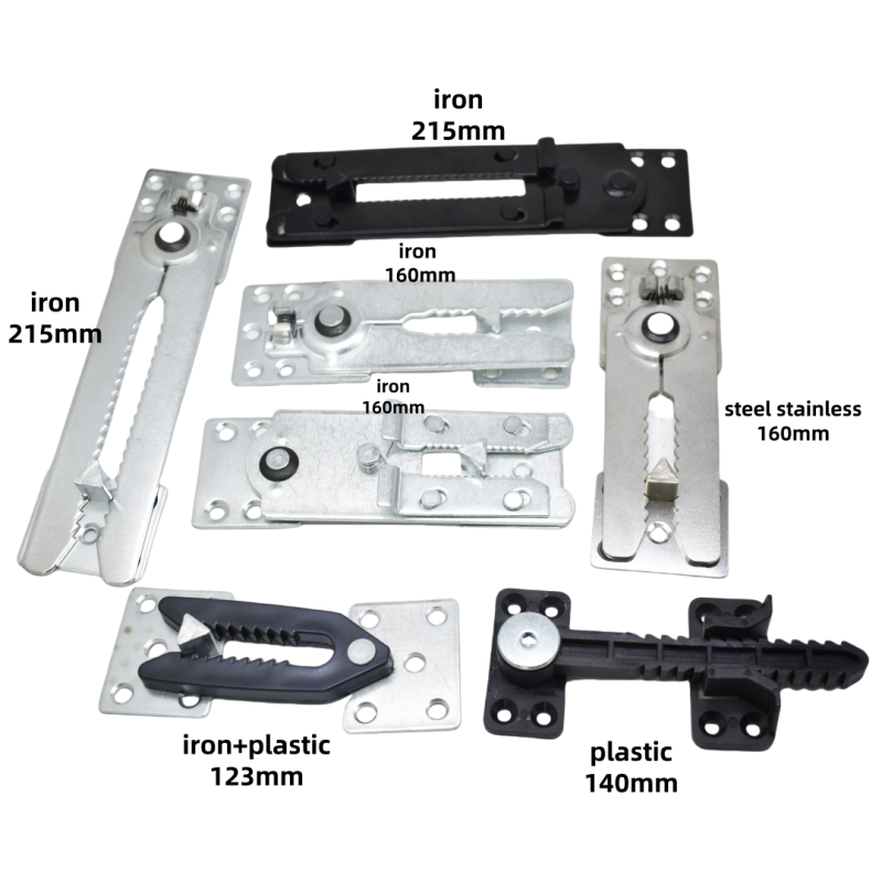 Sofa Connector Factory - OEM 230mm Matt Black Metal Interlocking Fasteners