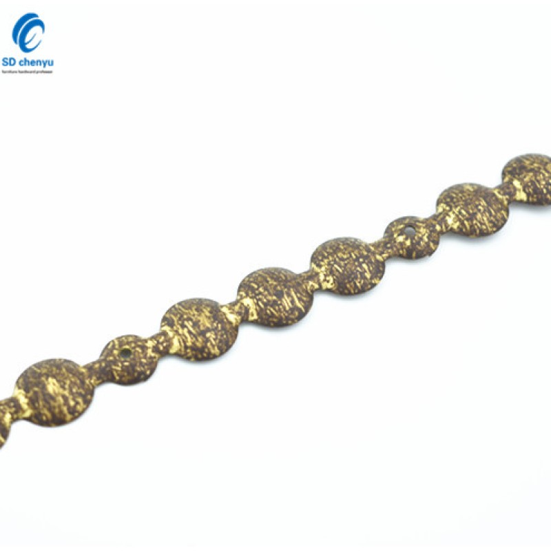 Upholstery Strips Factory - OEM 11mm Old Gold Speckled Metal Furniture Trim