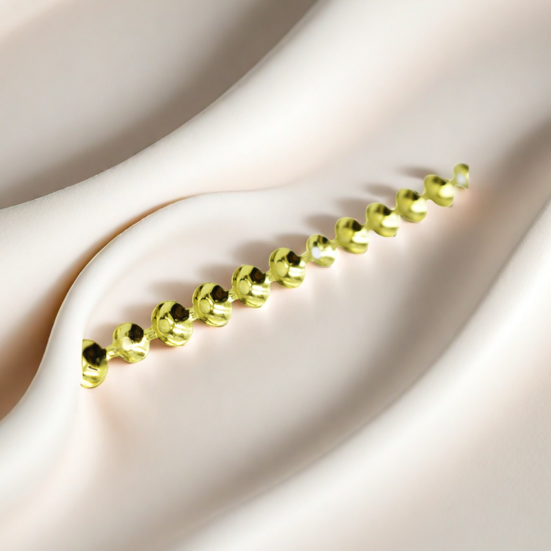 Nailhead Trim Manufacturer - OEM 9.5mm Iron Gold Upholstery Strip for Furniture