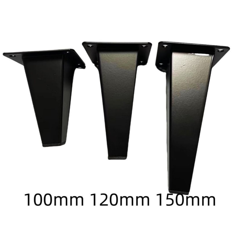 Bench Legs Manufacturer - OEM 100mm Gold Square Metal Small Table Legs