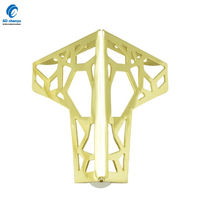Furniture Legs Factory - OEM 130mm Gold Metal Dining Table Decorative Legs