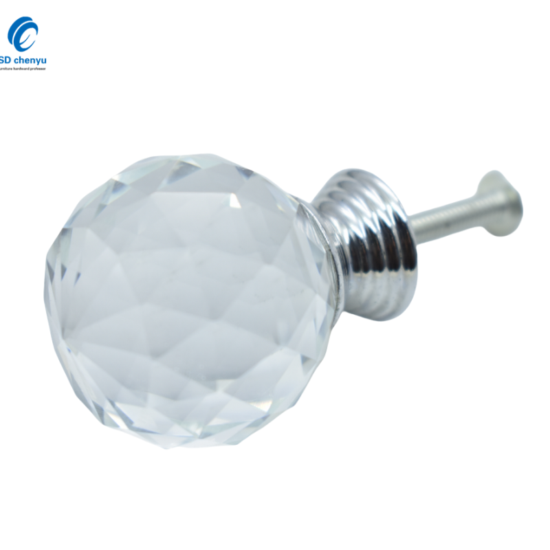 Glass Knobs Manufacturer - OEM 30mm Crystal Round Glass Ball Door Knobs