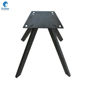Chair Frame Manufacturer - OEM 410mm Matt Black Metal Modern Furniture