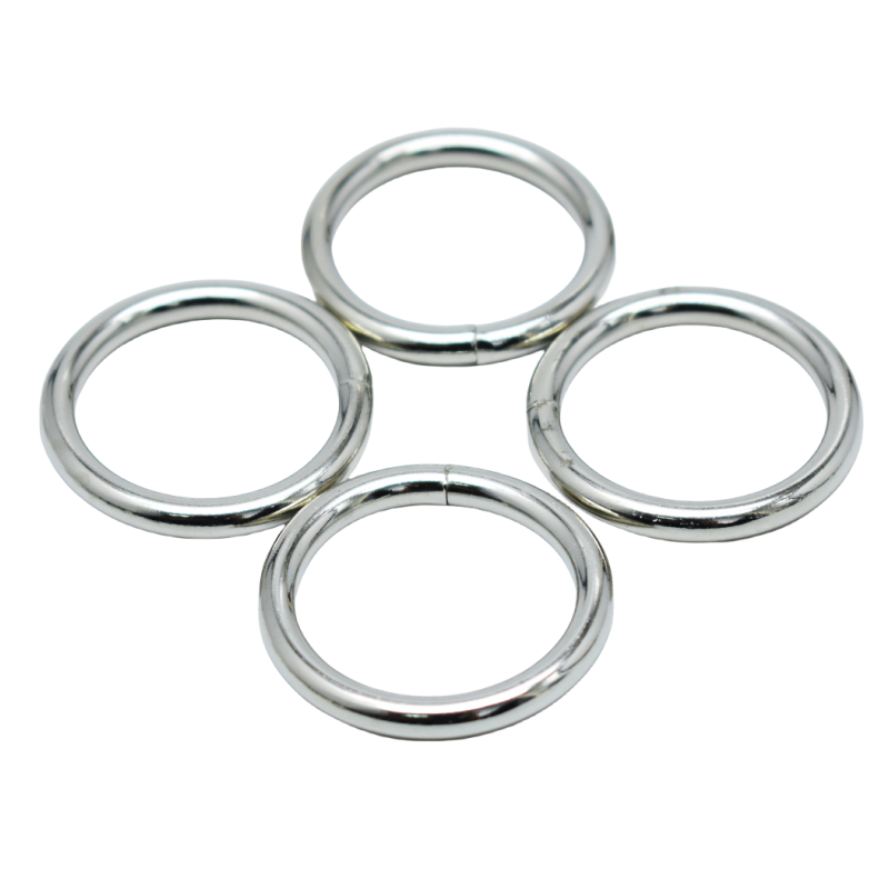 Welded O Ring Manufacturer - OEM Strong Nickel Plated 1 Inch Iron Buckle
