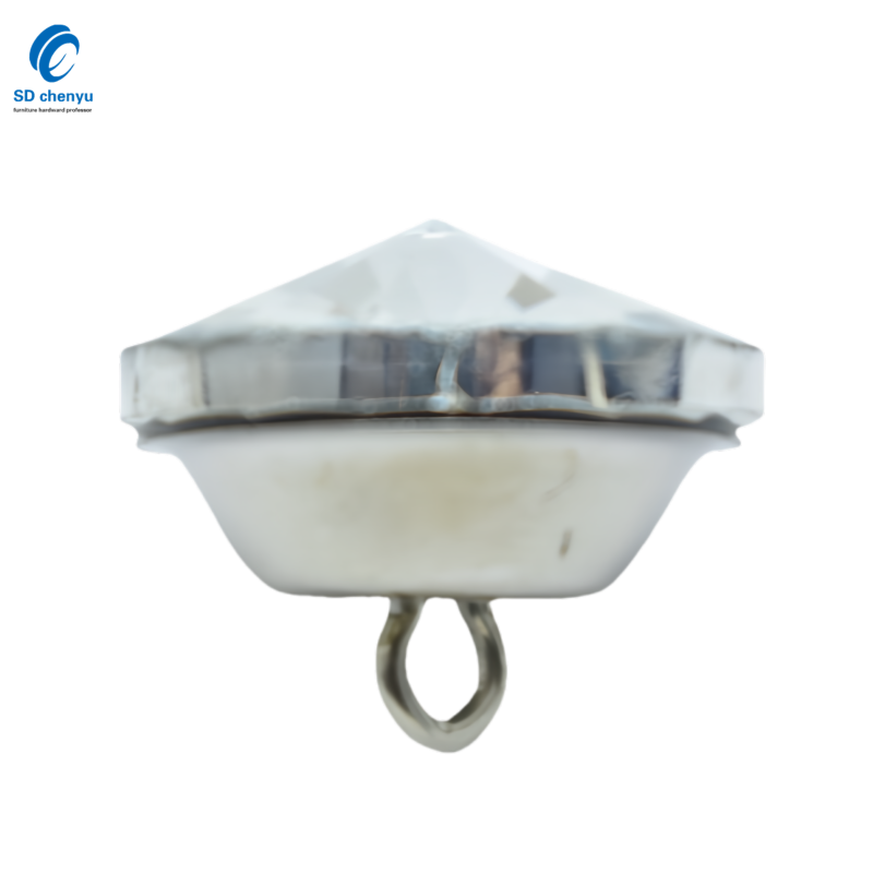 Crystal Buttons Factory - OEM 22mm Clear Glass Round Buttons for Sofa