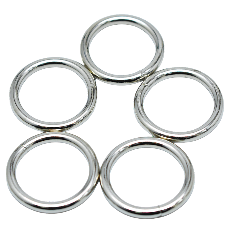 Welded O Ring Manufacturer - OEM Strong Nickel Plated 1 Inch Iron Buckle