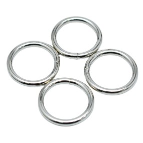 Welded O Ring Manufacturer - OEM Strong Nickel Plated 1 Inch Iron Buckle