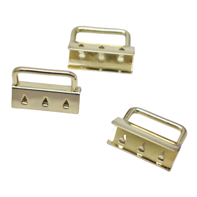 Tail Clip Factory - OEM 1.25 Inch Decorative Metal Gold Key Fob Hardware