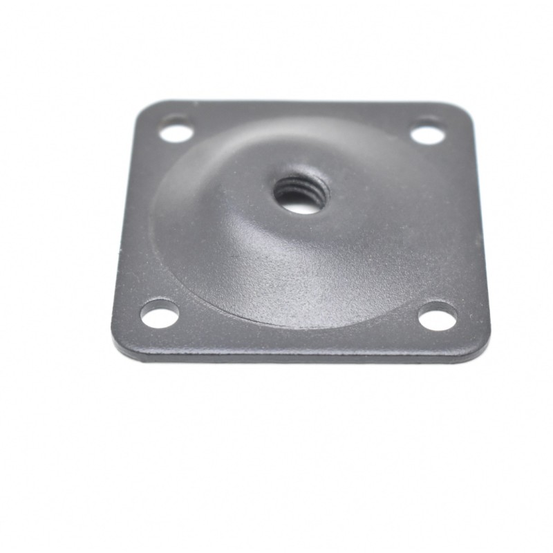 Mounting Plates Factory - OEM Fixed Matt Black 50mm Metal Leg Plates