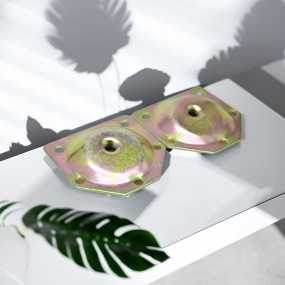 Sofa Feet Hardware Manufacturer - OEM Galvanizing Metal Leg Bracket 6 Degrees