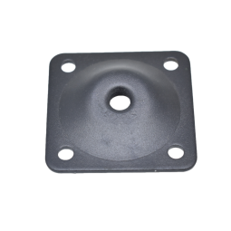 Mounting Plates Factory - OEM Fixed Matt Black 50mm Metal Leg Plates