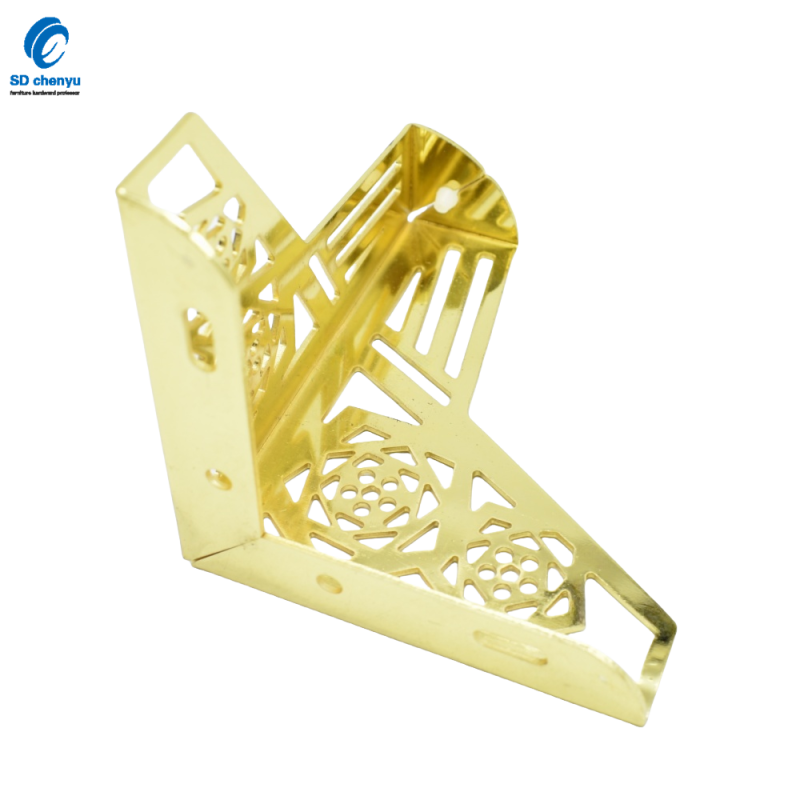 Table Leg Manufacturer - OEM 130mm Gold Dresser Feet for Furniture Base