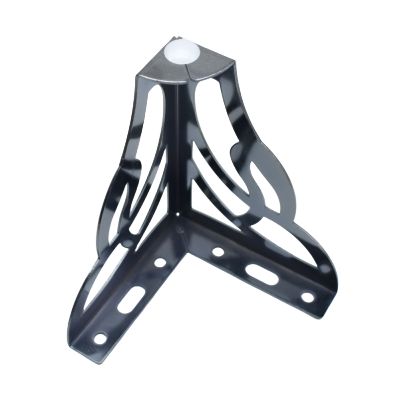 Chair Leg Manufacturer - OEM 130mm Gun Black Metal Square Dining Table Leg