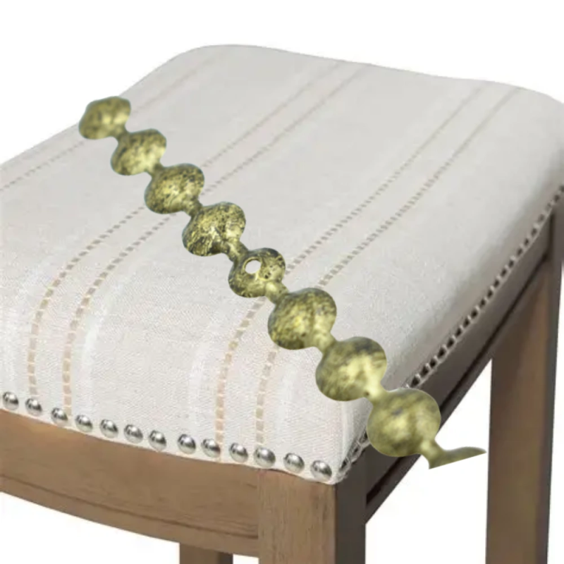 Upholstery Strips Factory - OEM 11mm Old Gold Speckled Metal Furniture Trim