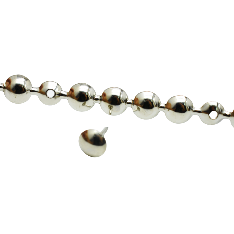 Upholstery Pins Manufacturer - OEM 11mm Iron Nickel Domed Strip Sofa Accessories