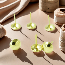 Upholstery Pins Manufacturer - OEM 9.5mm Iron Round Gold Nail Head Tacks