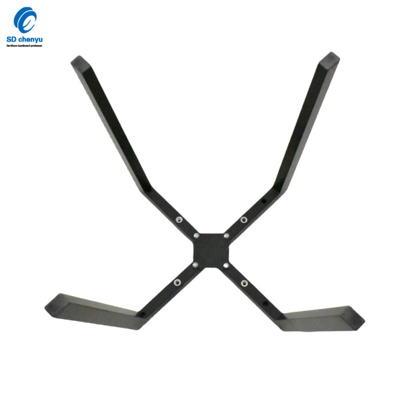 Chair Frame Manufacturer - OEM 390mm Matt Black Metal Pipe Furniture Legs
