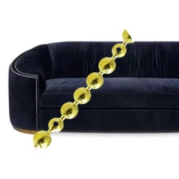 Upholstery Tack Factory - OEM 11mm Golden Domed Glossy Metal Stud Strips
