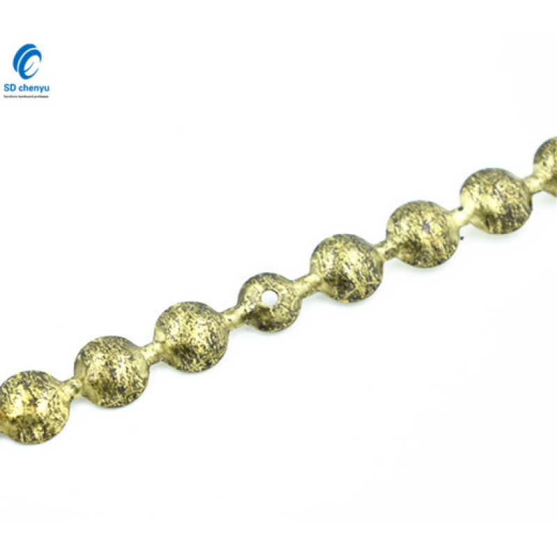 Upholstery Strips Factory - OEM 11mm Old Gold Speckled Metal Furniture Trim