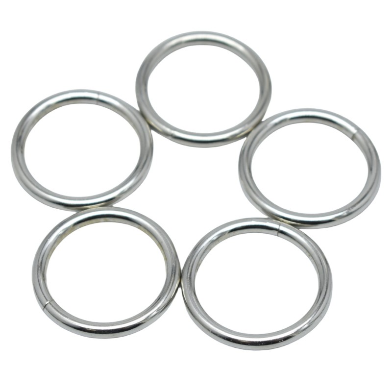Welded O Ring Manufacturer - OEM Strong Nickel Plated 1 Inch Iron Buckle
